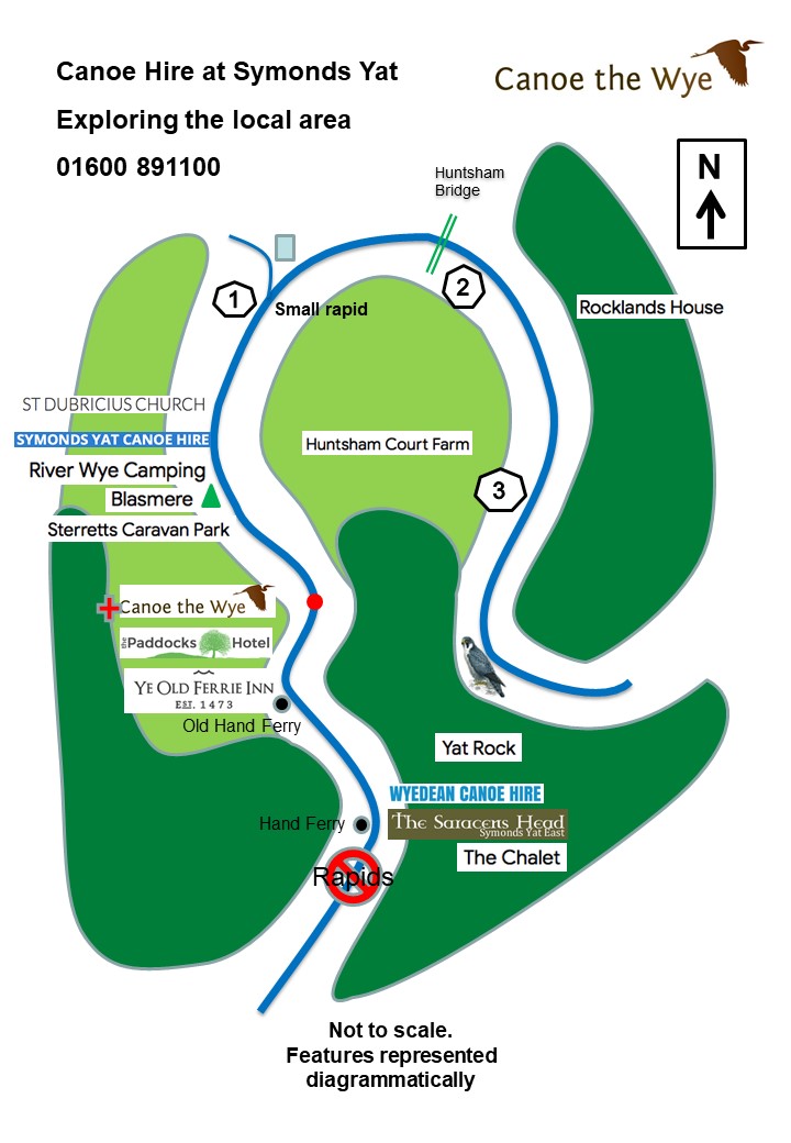 Route maps for canoeing the river Wye Canoe the Wye Ltd.