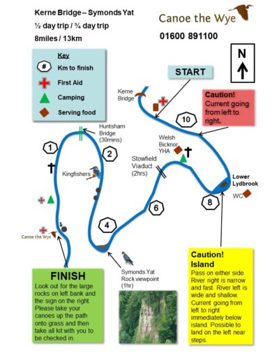 Canoe hire river Wye